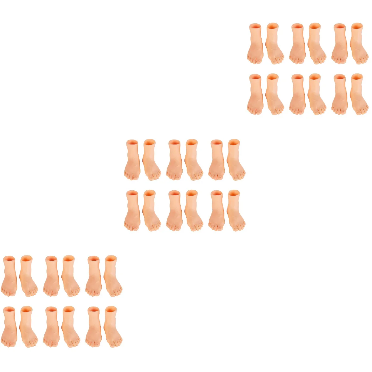 

18 Pairs of Interactive Finger Puppets Mini Feet Left Right Story Telling Props