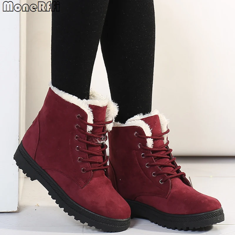 Snow Boots Plush Warm Ankle Boots For Women Winter Shoes Waterproof Boots Women Winter 2022 Female Shoes Booties Botas Mujer