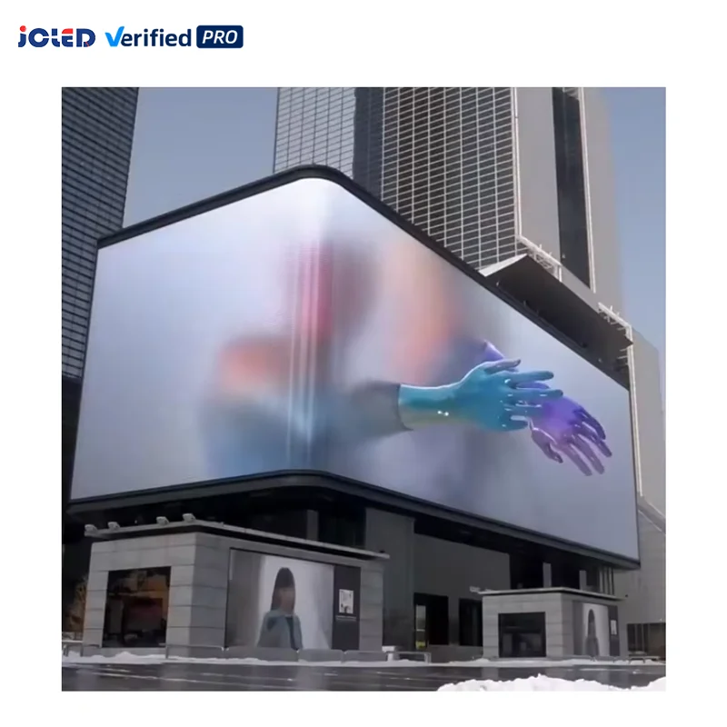 Фото Высококачественный уличный цифровой LED-видеодисплей с фиксированным экраном, водонепроницаемый 3D-билборд для рекламы №1