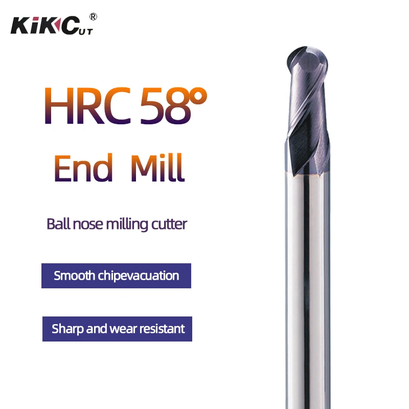 

Hot Sale Tungsten Steel Ball End Milling Cutter 58 Degree General Extension Carbide CNC Machine Milling Cutter