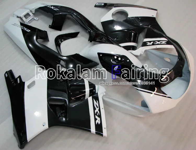 

Обтекатель для мотоцикла Kawasaki ZXR250R, обтекатель для кузова 90-98 ZXR250 R, черный, белый, 1990-1998 ZXR 250R Ninja