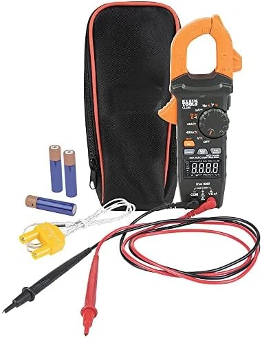 

Digital Clamp Meter, Reverse Contrast Display, Auto Ranging 400A AC/DC Voltage,TRMS, DC Microamps, Temp, NCVT, More