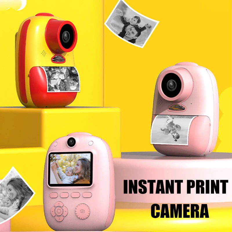 

Kid's Instant Printing Digital Photo Camera 1080P HD Wireless Children Thermal Printer Camcorder Video Recorder Instantane Print