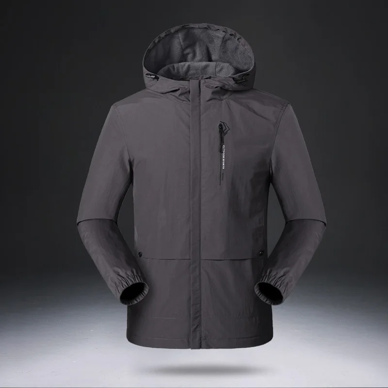 2022 Winter New Luxury Fashion Men's Windbreaker Waterproof Jacket Men's Jacket Boutique Clothing Simple Style