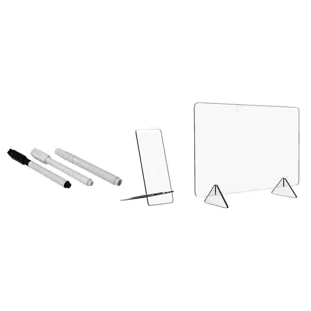 

1Set Clear Note Board Acrylic Note Board Transparent Board Memo Board for Library Office School