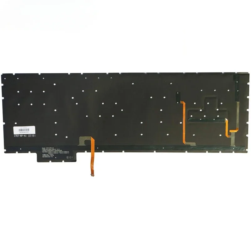 Фото Сменная американская клавиатура для ноутбуков HP Omen 15-ce, 15-ce000, 15-ce100, 15t-ce000, 15t-ce100, без рамки, с красными буквами, с подсветкой №4