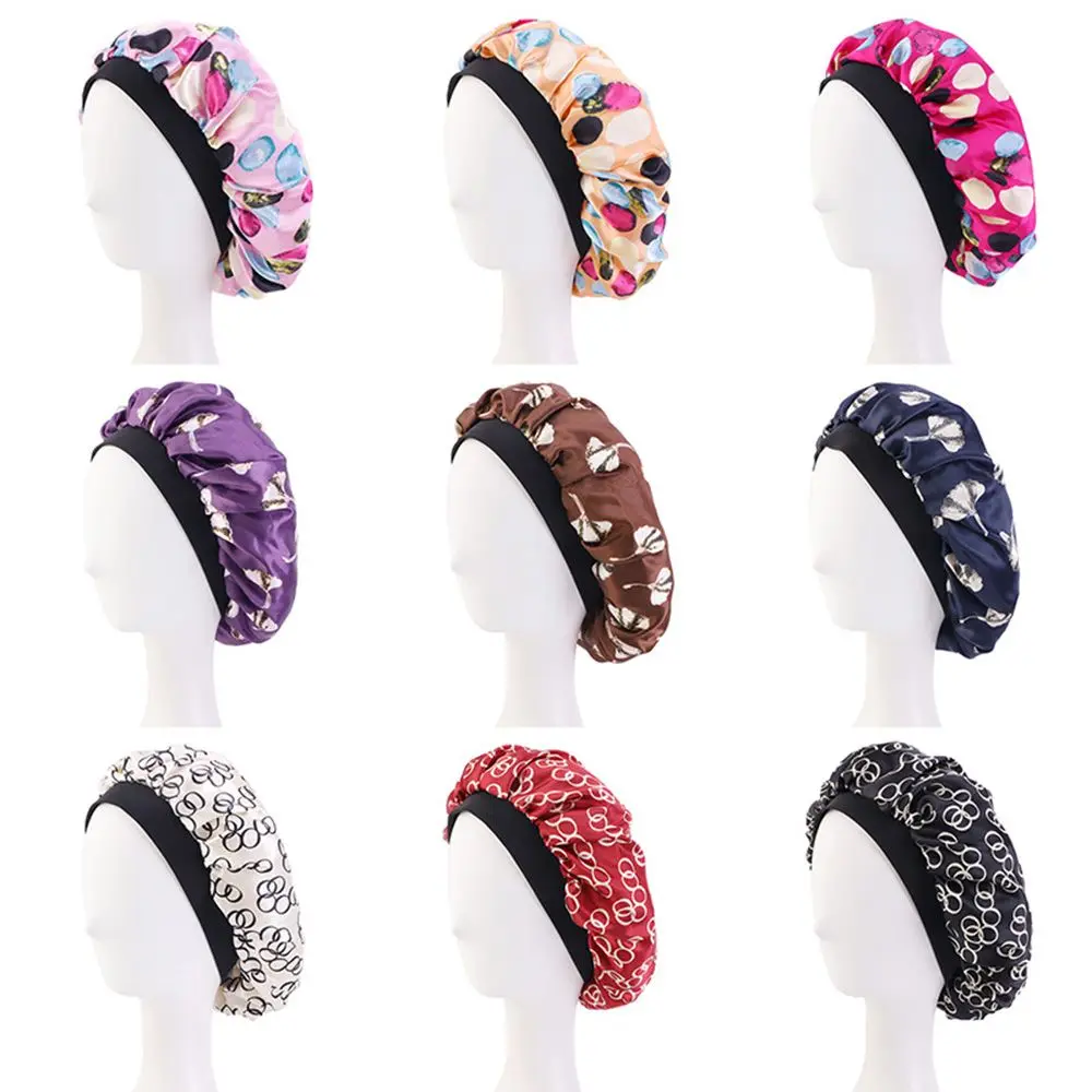 

Однослойная облегающая шапочка для волос, аксессуары для укладки волос, головные уборы, Атласная шапочка, для ночного сна