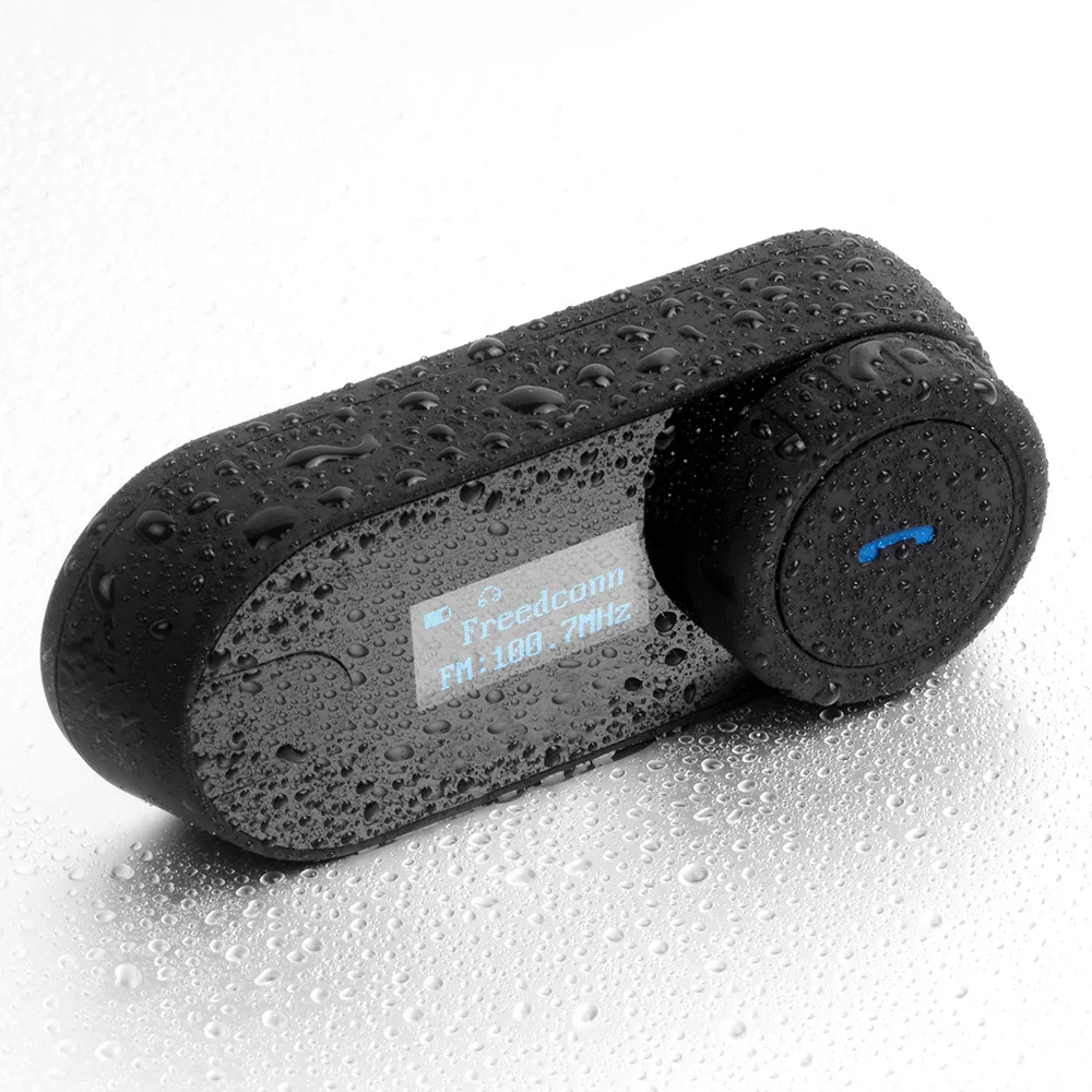 

TCOM-SC Motorcycle Bluetooth Wireless Helmet Headset With Screen Hands-free Call Intercom Stereo Interphone Waterproof Earphone