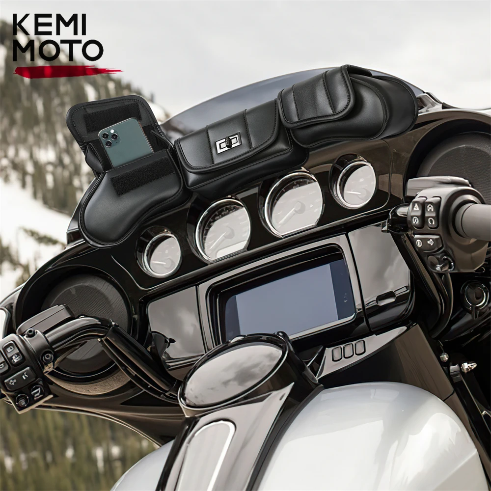 Сумки на лобовое стекло мотоцикла седельные сумки сумка для Touring Street Glide Electra 1996-2013