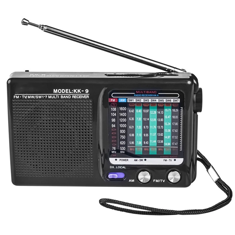 AM/FM/SW Portable Radio Operated for Indoor, Outdoor & Emergency Use Radio with Speaker & Headphone Jack,Black