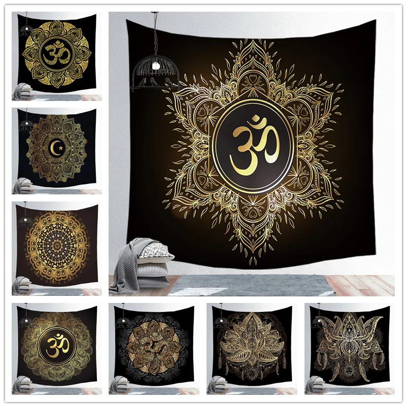 

Mandala Tapestry Aesthetic Room Home Decoration Accessories FunnyTapestry Wall Hanging Tarot Hippie Wall Rug Dorm Decor Blanket