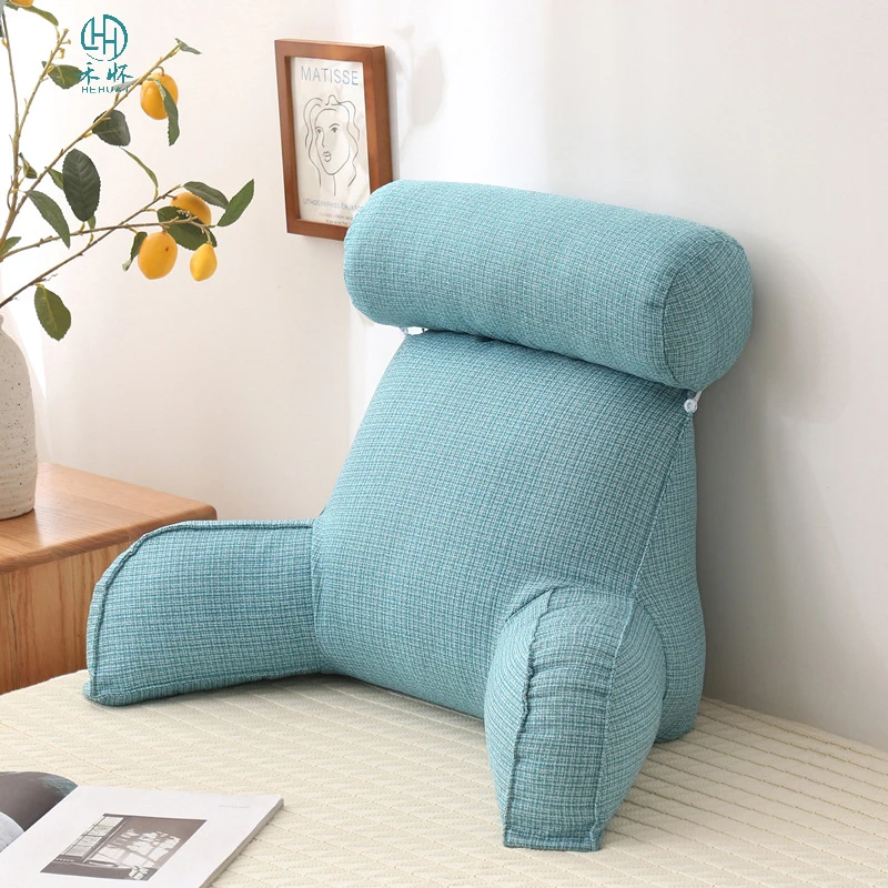 

New Bed Rest Reading Pillow For Home Office Sofa Bedside Waist Back Support Backs Cushions Pillows Backrest Pain Relief Rest