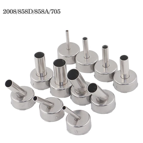Насадка для термофена BGA Quick 2008, насадка 858D 858A 705 861X, прямая/косая насадка, паяльные станции BGA, сварочная насадка