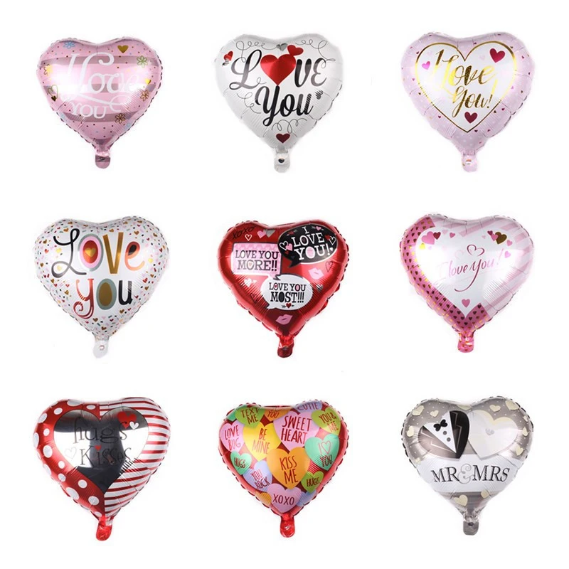 

Wedding balloon heart-shaped floating air balloon I love you wedding party decoration aluminum foil balloon wholesale