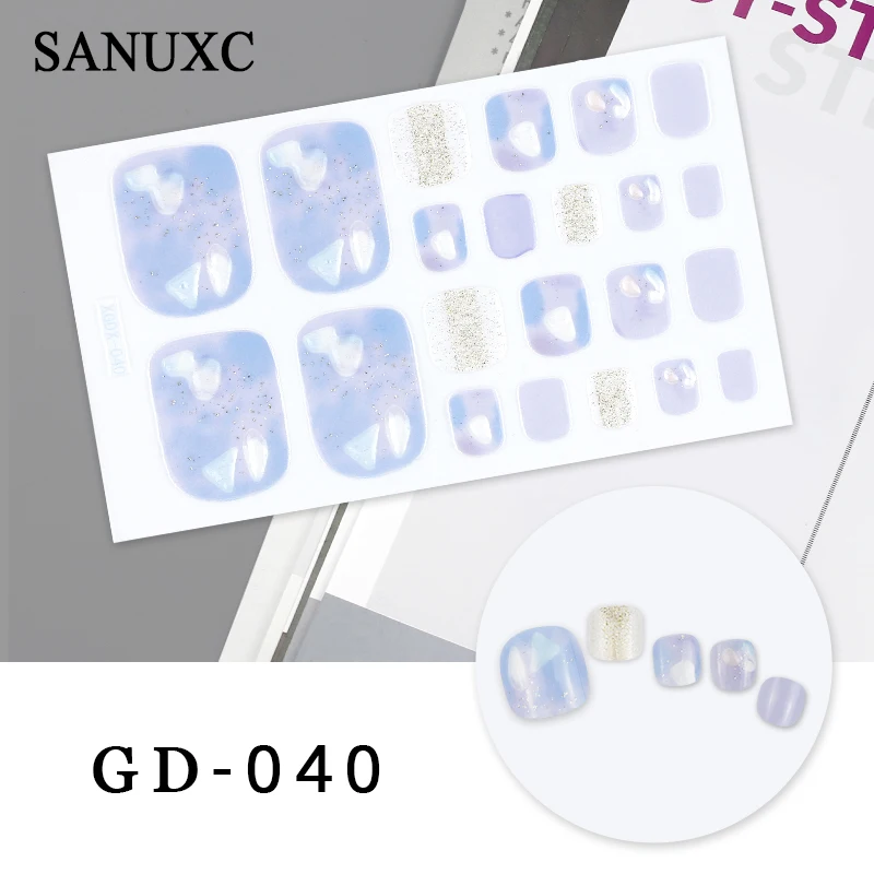 Наклейки для ногтей Sanuxc 3D оптовая цена наклейки с полным покрытием маникюра