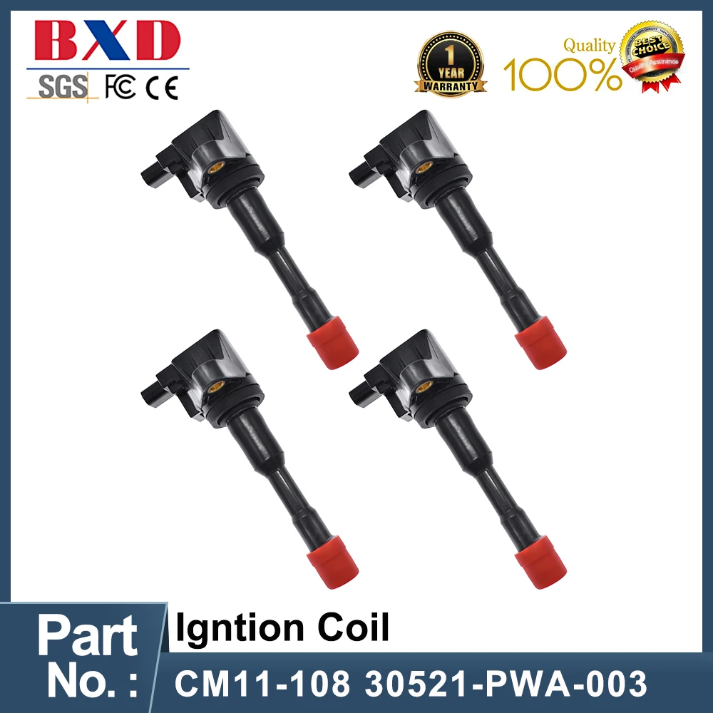 

1/4PCS CM11-108 30521-PWA-003 Ignition Coil For Honda Civic Jazz CITY MOBILIO