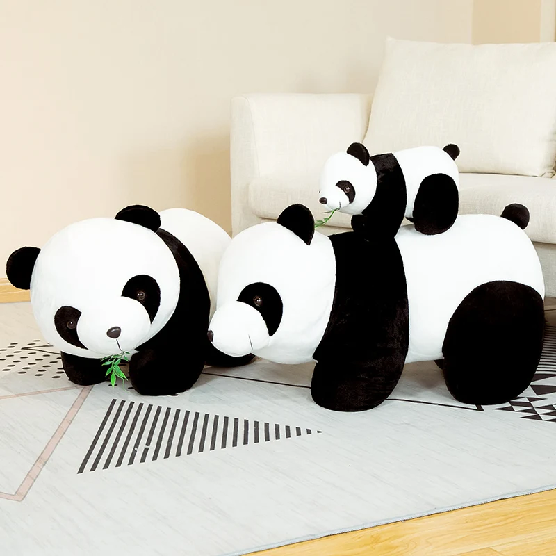 

Новинка, 30-70 см, милая детская большая гигантская панда, медведь, плюшевые игрушечные животные, куклы, подушка, Мультяшные милые куклы для де...