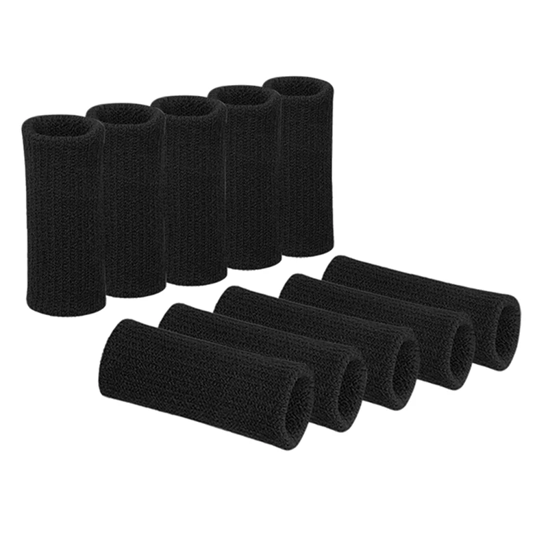 

10Pcs Elastic Sports Finger Sleeves Arthritis Support Finger Guard Outdoor Basketball Volleyball Finger Protection