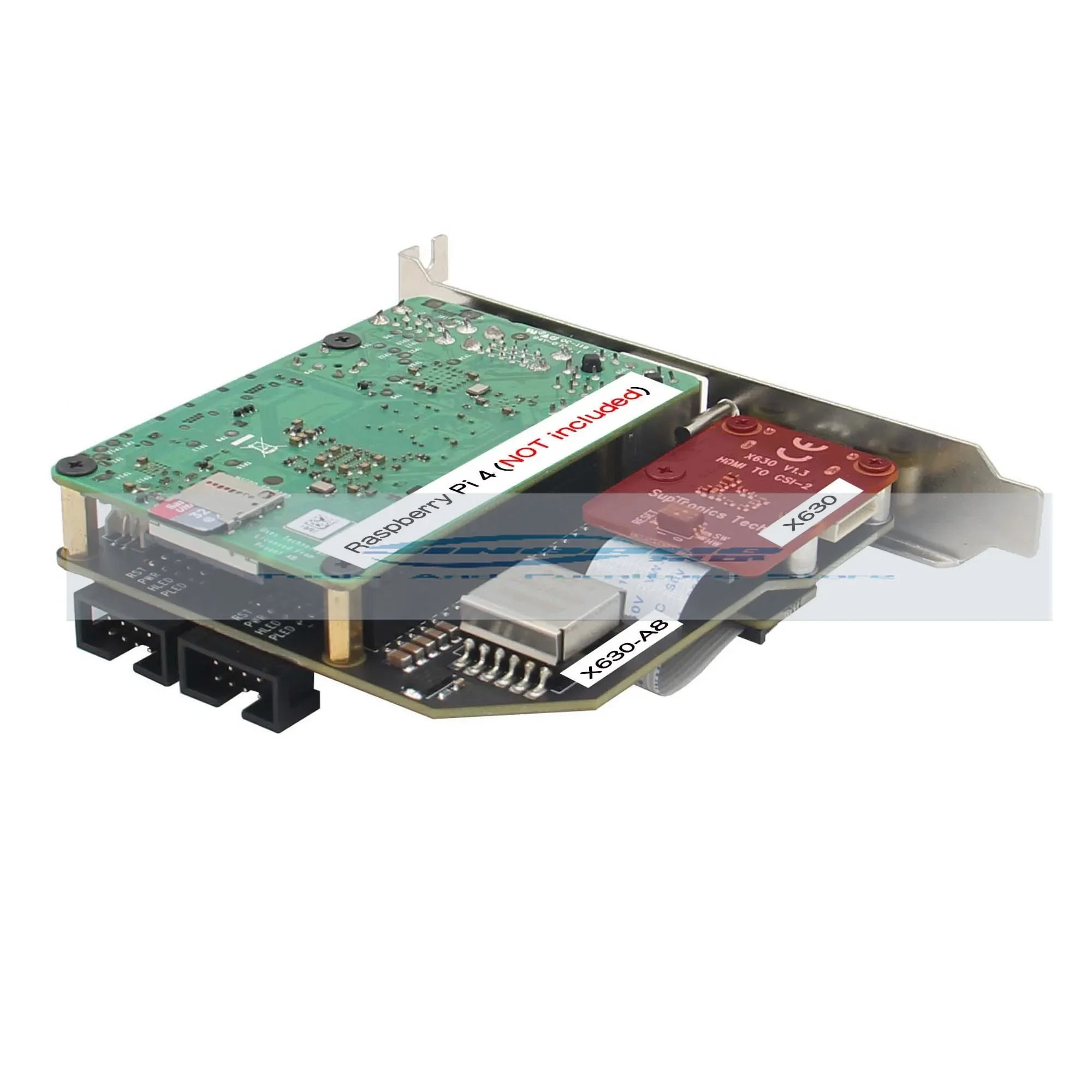 Версия Geekworm KVM-A8 PCIe для Raspberry Pi 4 Model B KVM Over IP HDMI CSI