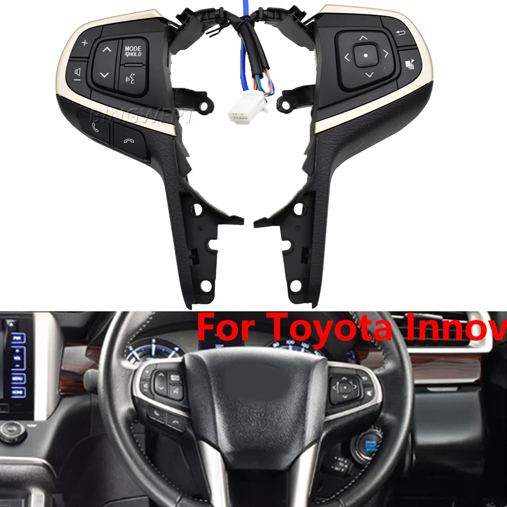 

Brandnew Steering wheel PAD Audio Cruise Control Phone Buttons Switch For Toyota Innova GUN142L GUN143R TGN140L TGN140R TGN141L