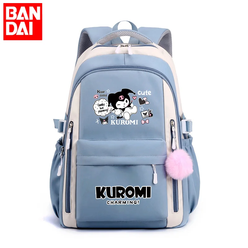 

Kuromi Melody Joint Peripheral Backpack Female Japanese Cute Primary School Students Junior High School Large-capacity Schoolbag