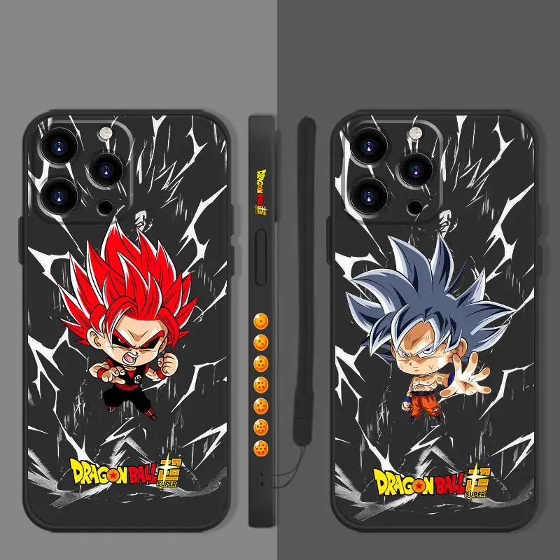 

Goku Ultra Instinct Power Liquid Case For iPhone 13 12 11 Pro XS Max Mini XR X 14 7 8 6 Plus SE SE2 Phone Funda Dragon Ball Capa