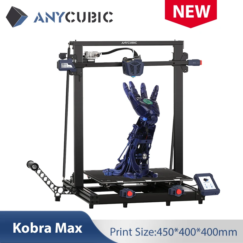 

ANYCUBIC Kobra Max 3D Printer Automatic Leveling FDM Huge Build Volume 400*400*450mm High Speed 3D Printing impressora 3d