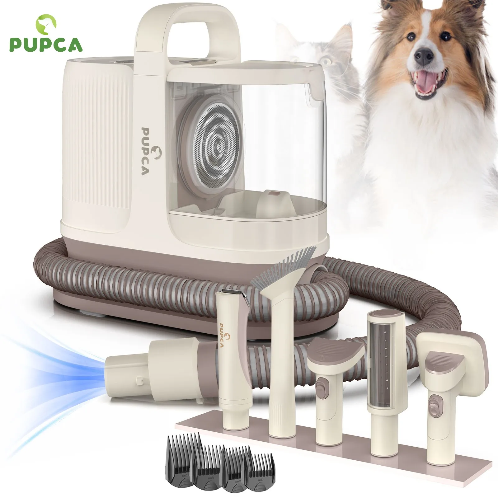 

Машинка для стрижки домашних животных 6 в 1, с вакуумным всасыванием