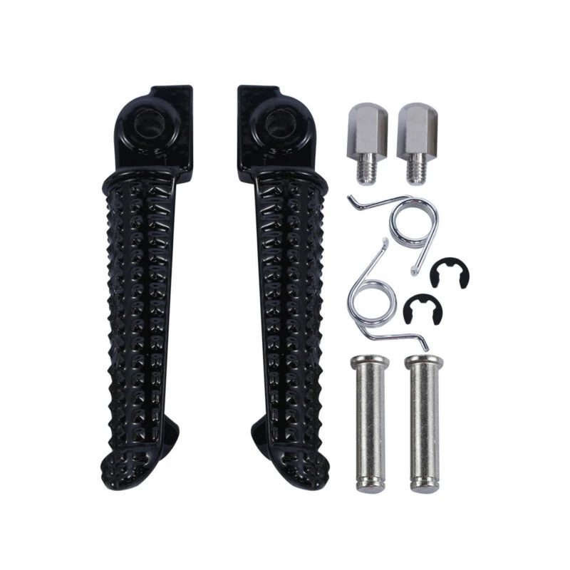 Черные передние подножки для ног Yamaha YZF-R6 YZF R6S 2003-2008