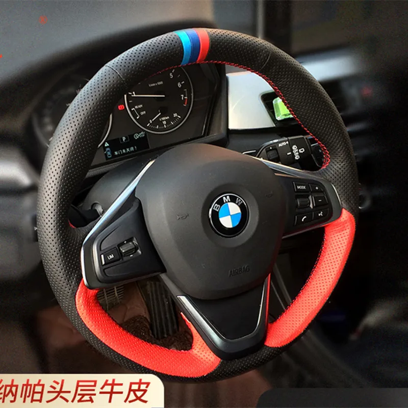 

DIY Hand-Stitch Suede Leather Car Steering Wheel Cover for BMW MINI GT X1 X2 X3 X4 X5 X7 5 Series 525 320li Interior Accessories