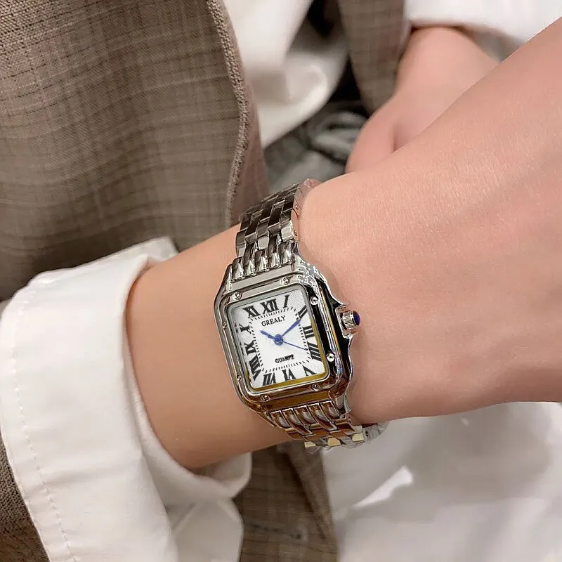 

Ladies Fashion Casual Quartz Watch Women Business Stainless Steel Strap Watch