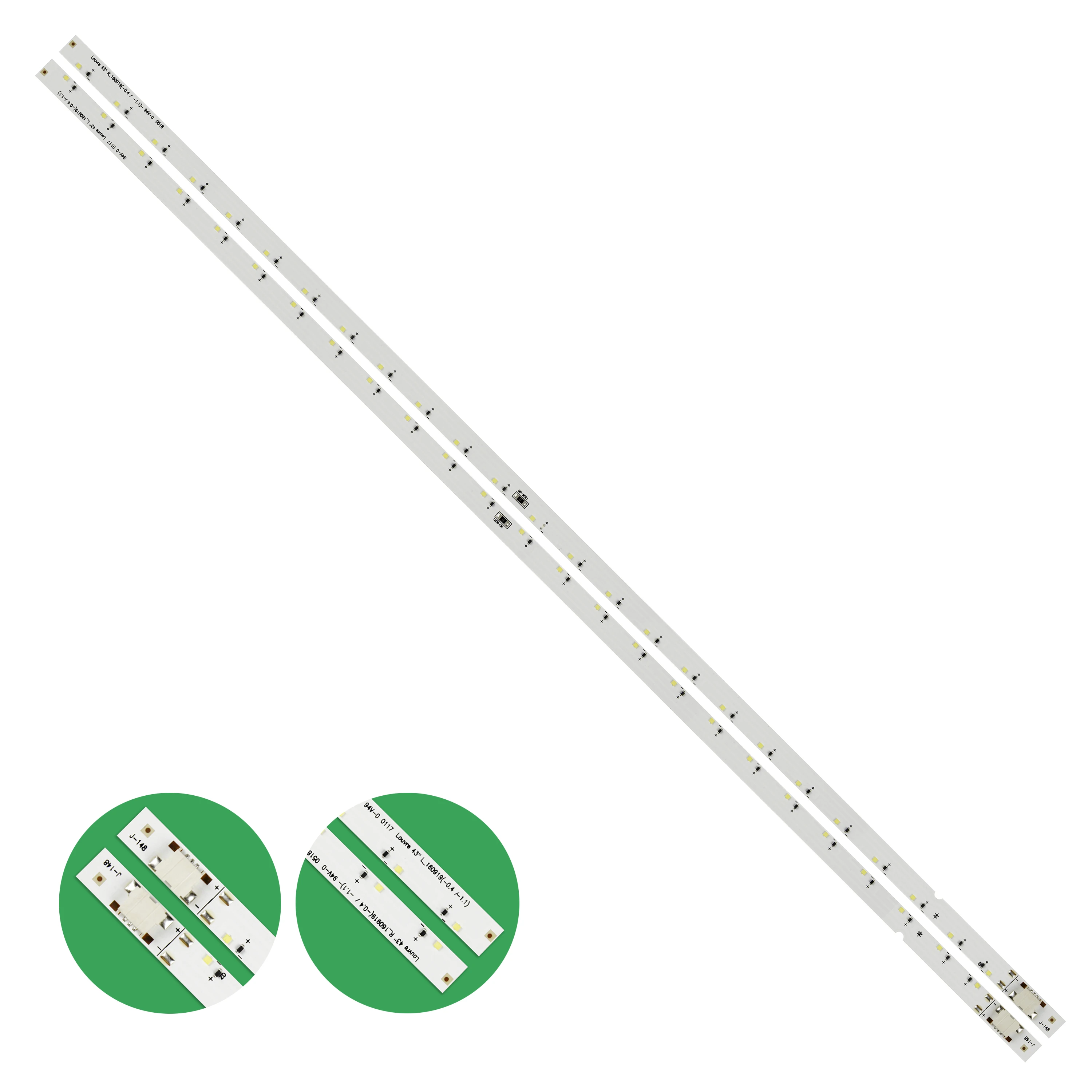 

New 2PCS LED backlight strip for Samsung UN43K5300 UN43K5100 BN96-39722A BN96-39723A Louvre 43" R-160919 Louvre 43" L-160919