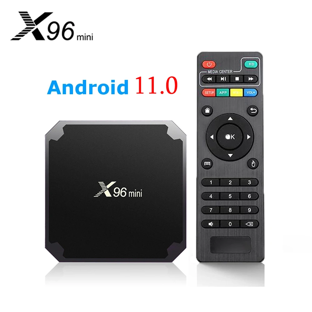 

Wireless WIFI media box Set-Top Box X96mini Android 11 New Version Smart TV BOX X96 mini S905W2 Quad Core support 2.4G & 5.8G