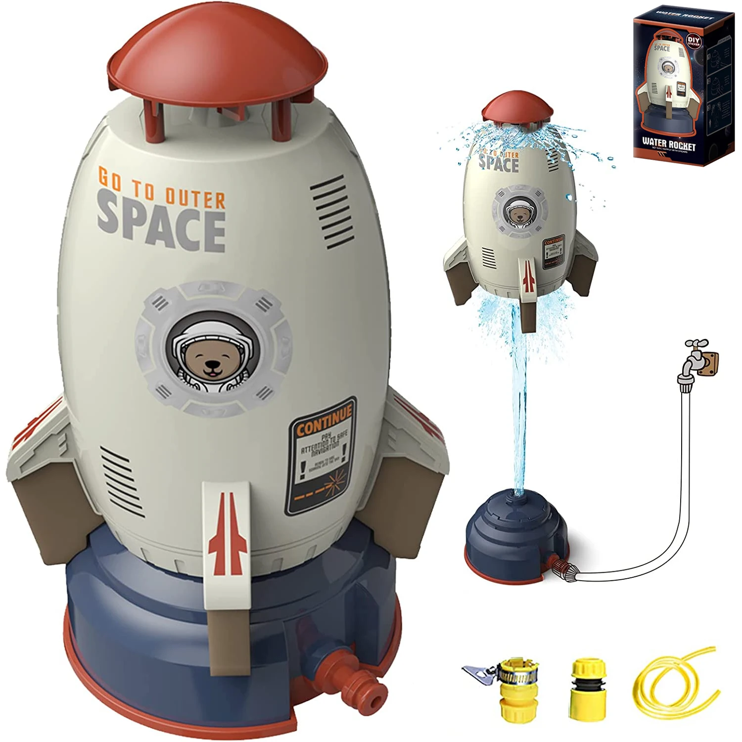 

Ракетная пусковая установка, игрушки для уличной ракетки, подъемник давления воды, развлечение в саду, игрушки для распыления воды на лужайке для детей