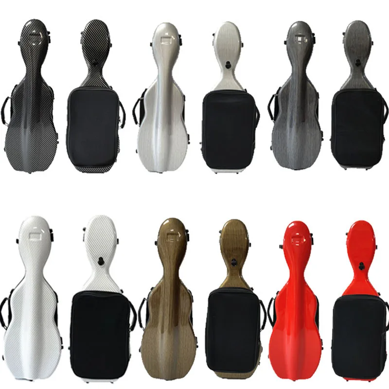 Fastshipping 4/4 3/4 1/2 1/4 Carbon Fiber Violin Case Box Backpack Lightweight Double Shoulder Strap Spectral Bag Lock