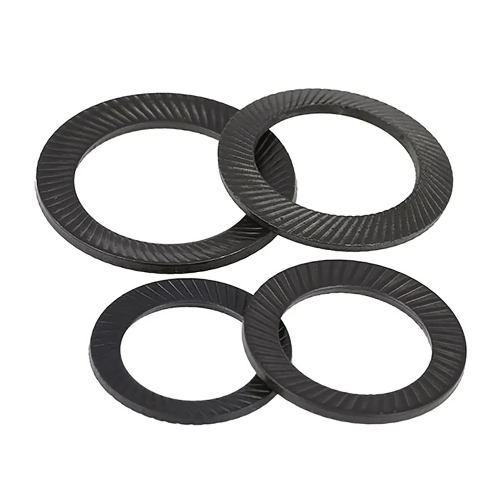 

Lock Washers Self-locking Double Sides Toothed Washer - Black Zinc Plated M3-M36