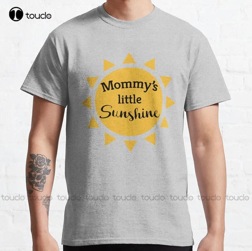 

Классическая футболка Mommys Sunshine, Высококачественная Милая элегантная Милая мультяшная Милая хлопковая фотофутболка, подарок, новинка
