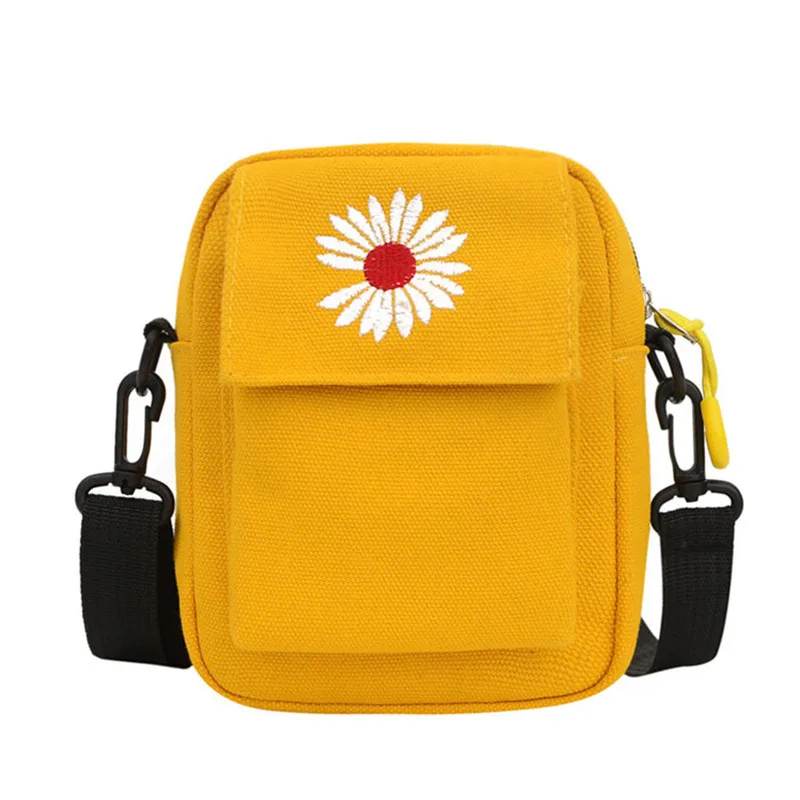 

Daisy Flower Women Shoulder Bag Fashion Casual Tote Outdoor Bag Canvas Handbag Zipper Messenger Messenger Bags n044