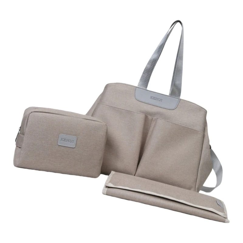 Сумка для мамы на плечо с несколькими отделениями подушечкой пеленания и