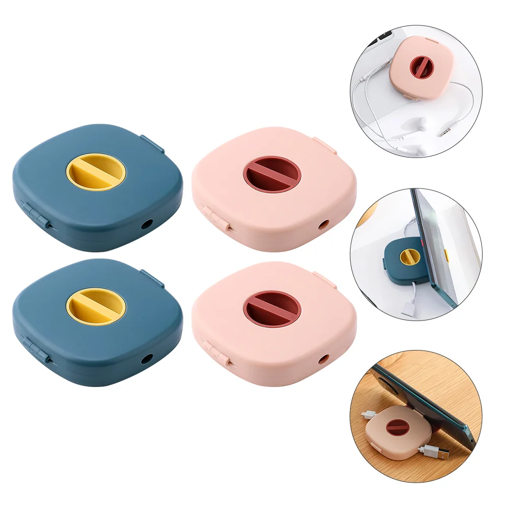 

4 шт., портативный органайзер для зарядного кабеля