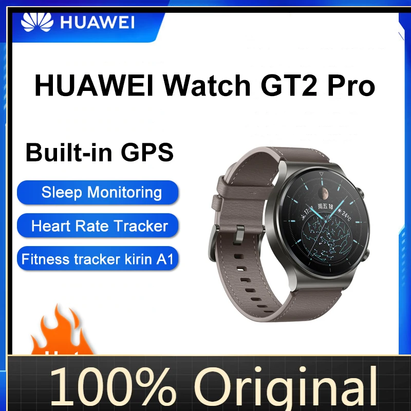 

Original Global Version HUAWEI Watch GT 2 Pro SmartWatch 14 Days Battery Life GPS Blood Oxygen Wireless Charging Kirin A1