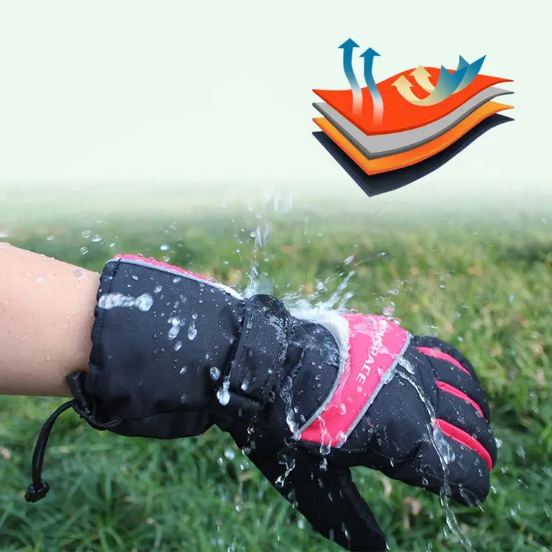 

Heated Gloves Waterproof Non-slip Battery Powered Electric Heated Hand Warmer For Skiing Cycling