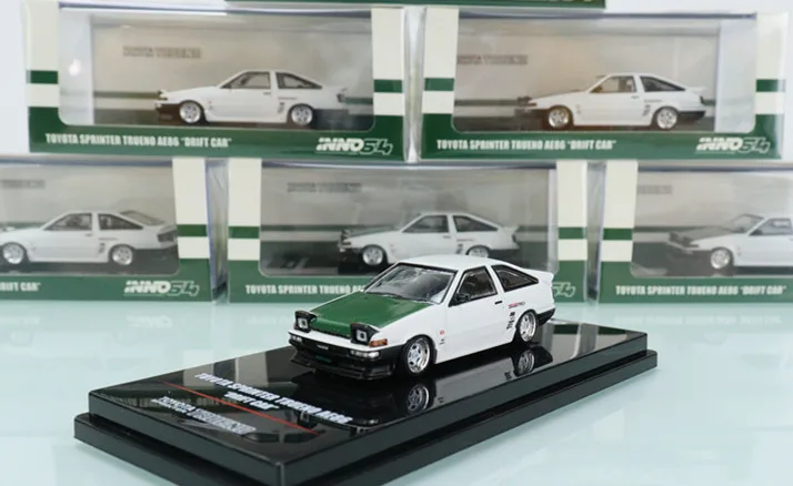 

INNO Bean Ding No. 1:64 Toyota AE86 Jumping Light Tsuchiya Kei City Alloy Car Model Collection Ornament Gift