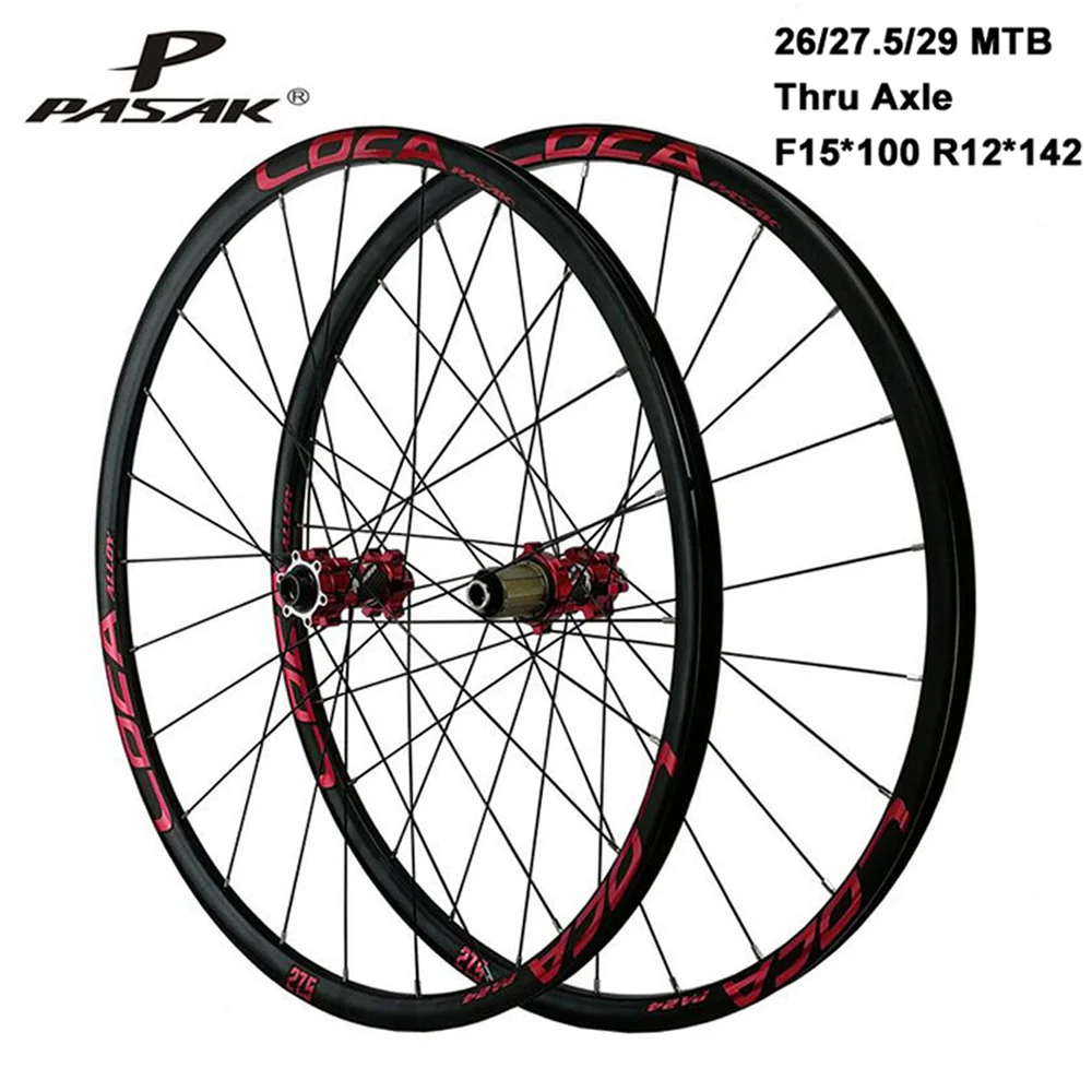 

Комплект колес для горного велосипеда 26 27,5 29er 700c, дорожные колеса F15 * 100 R12 * 142 мм, дисковый тормоз, 24 Отверстия, пескоструйная обработка, клапа...