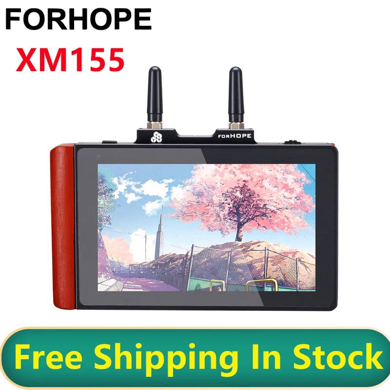 Беспроводная система передачи видео Forhope XM155 5 5-дюймовый монитор сенсорный экран 2