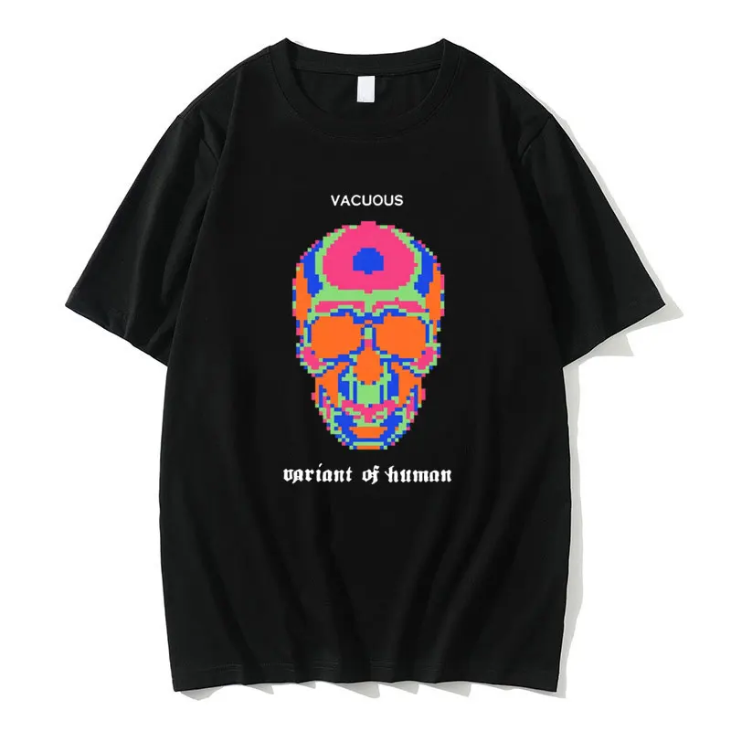 Купи Hot Sale Fashion Brand Design Skeleton Print T-shirts Short Sleeve Men Women Cool Skull Graphic Tees Men's Hip Hop Streetwear за 398 рублей в магазине AliExpress