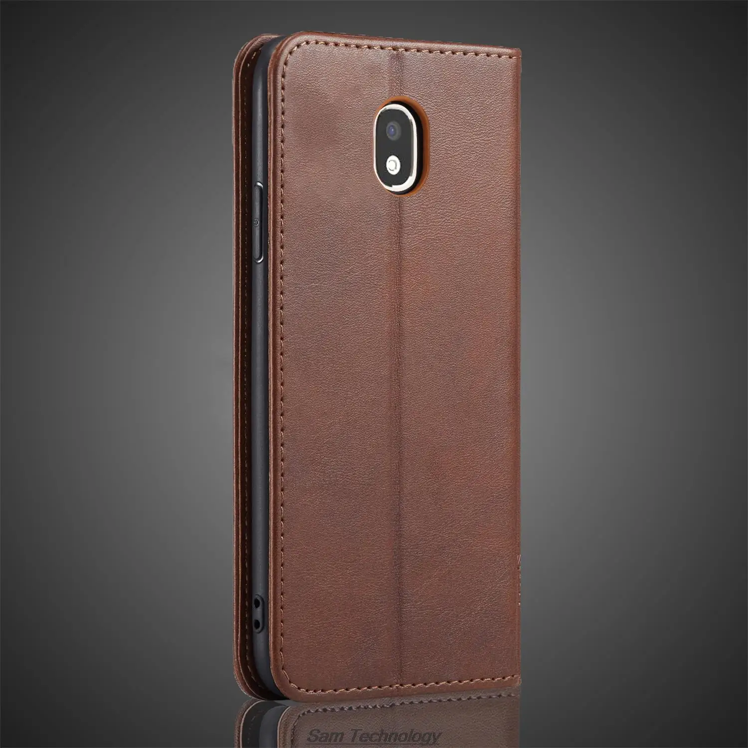 Кожаный чехол с магнитным притяжением для Samsung Galaxy J3 2017 J330F J330 кобура откидной