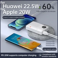 30000mah power bank %c2%a020000mah10000mah 22 5 %c2%a0super fast charging pd20w fast charge poverbank for macbook iphone 13 12 11 samsung