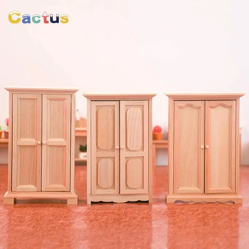 

1:12 Dollhouse Miniature Wardrobe Lockers Vertical Cabinet Storage Cabinet Bedroom Furniture Model Decor Toy Kids Toys Gift