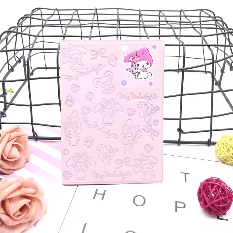Kawaii аниме Кожаная Обложка для паспорта путешествий защитный чехол карт Mymelody Kt
